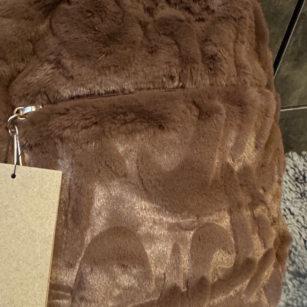 Nike Brown Faux-Fur Mini Backpack - Picture 2 of 13